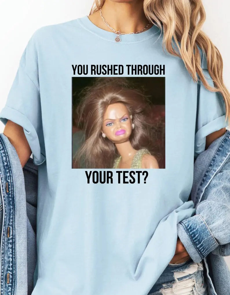 Funny State Testing Teacher Team Shirt - Retro Doll Meme Comfort Colors Tee