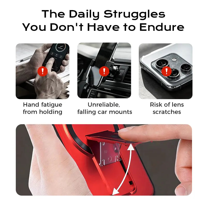 iPhone Multifunctional Case with Invisible Stand & Camera Shield