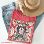 Leopard Raccoon Valentine's Sweatshirt | Cute Trendy Animal Love Tee