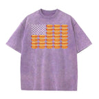 Hot Dog American Flag July 4th Patriotic Summer BBQ Funny T-Shirt