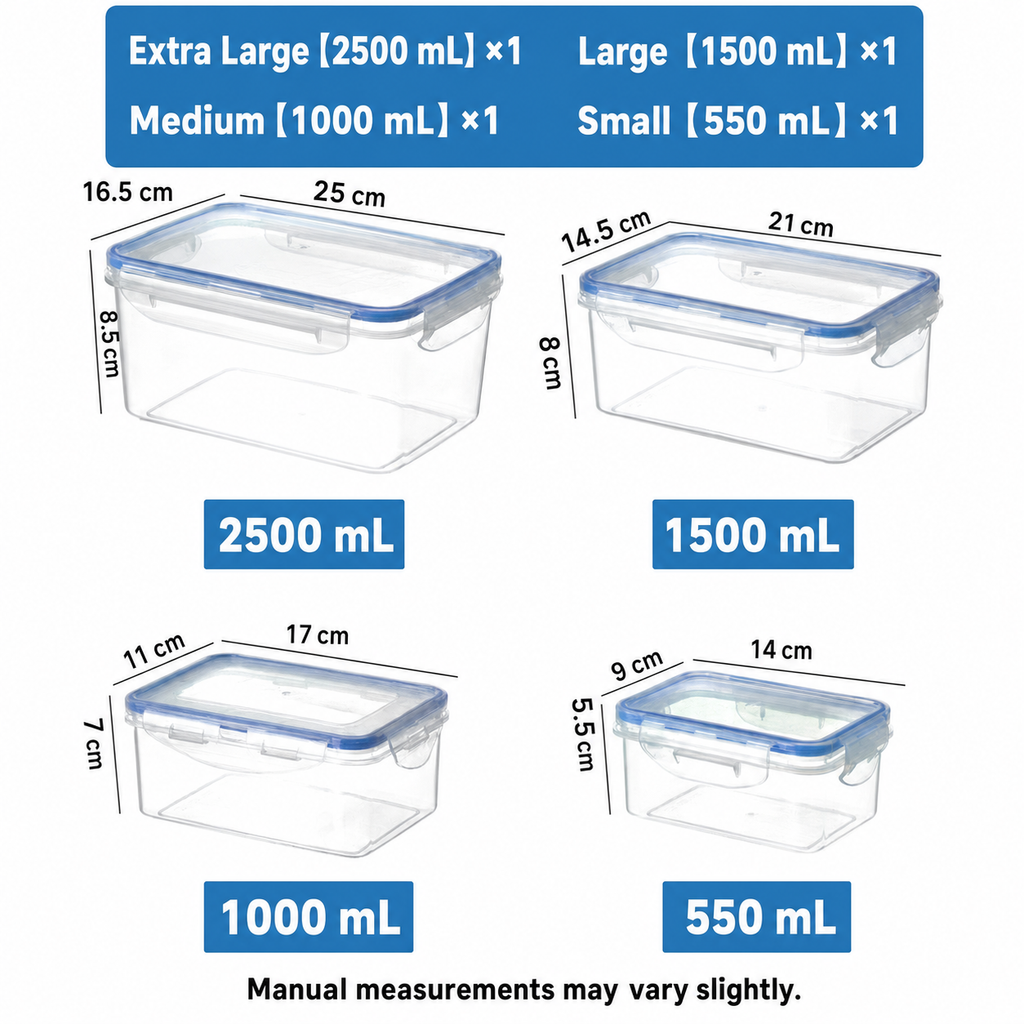 16-Piece Glass Food Storage Containers Set – Airtight Meal Prep & Kitchen Preservation Lids