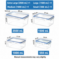 16-Piece Glass Food Storage Containers Set – Airtight Meal Prep & Kitchen Preservation Lids