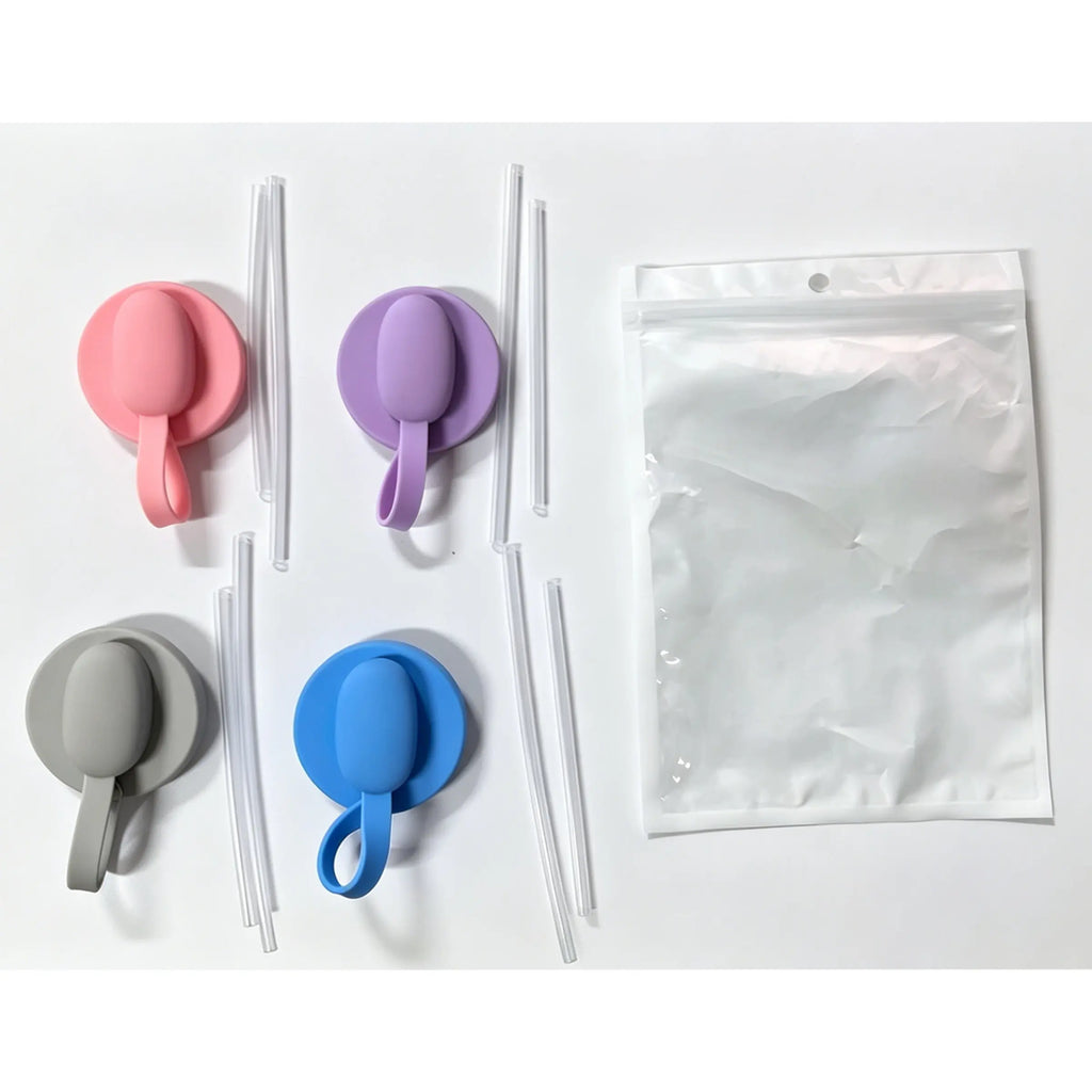 4-Pack Reusable Soda Can Lids with Straws - BPA-Free, Spill-Proof & Airtight Covers for Standard Beverage Cans
