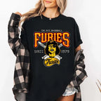 The Warriors Furies Since 1979 Vintage T-Shirt & Sweatshirt – USA-Made Cult Film Graphic Pullover