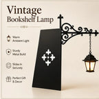 Library Lantern Decorative Bookshelf Lighting – Miniature Hanging Shelf LED Nightlight
