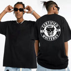 "Certified Whiteboy" Skull Hoodie | Edgy Streetwear Graphic Pullover