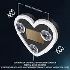 Solar-Powered Heart Neon Light – Multi-Mode Dynamic Car Interior Decor Accessory