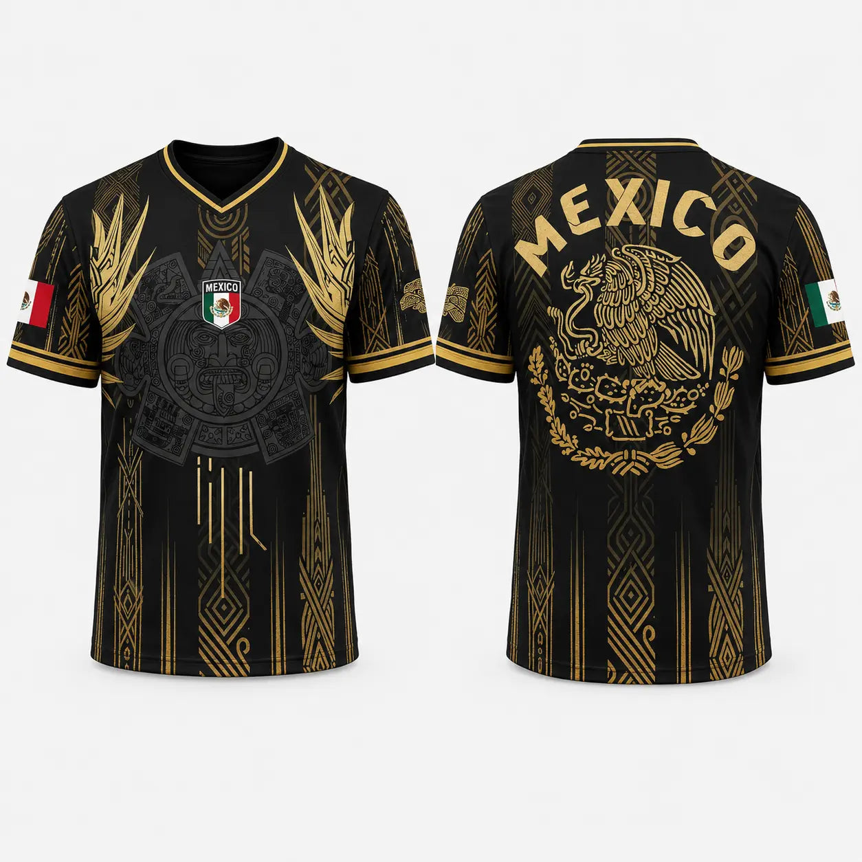 2026 Mexico Aztec Warrior Graphic Soccer Jersey