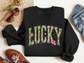 "Lucky" St. Patrick's Day Sweatshirt | Irish Shamrock Graphic Pullover