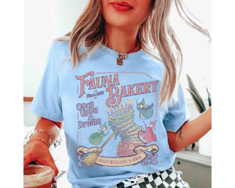 Fairy Godmother Baking Shirt, Baked With Love And Magic Tee, Retro Princess Cake, Whimsical Trip, Cottagecore Vibes