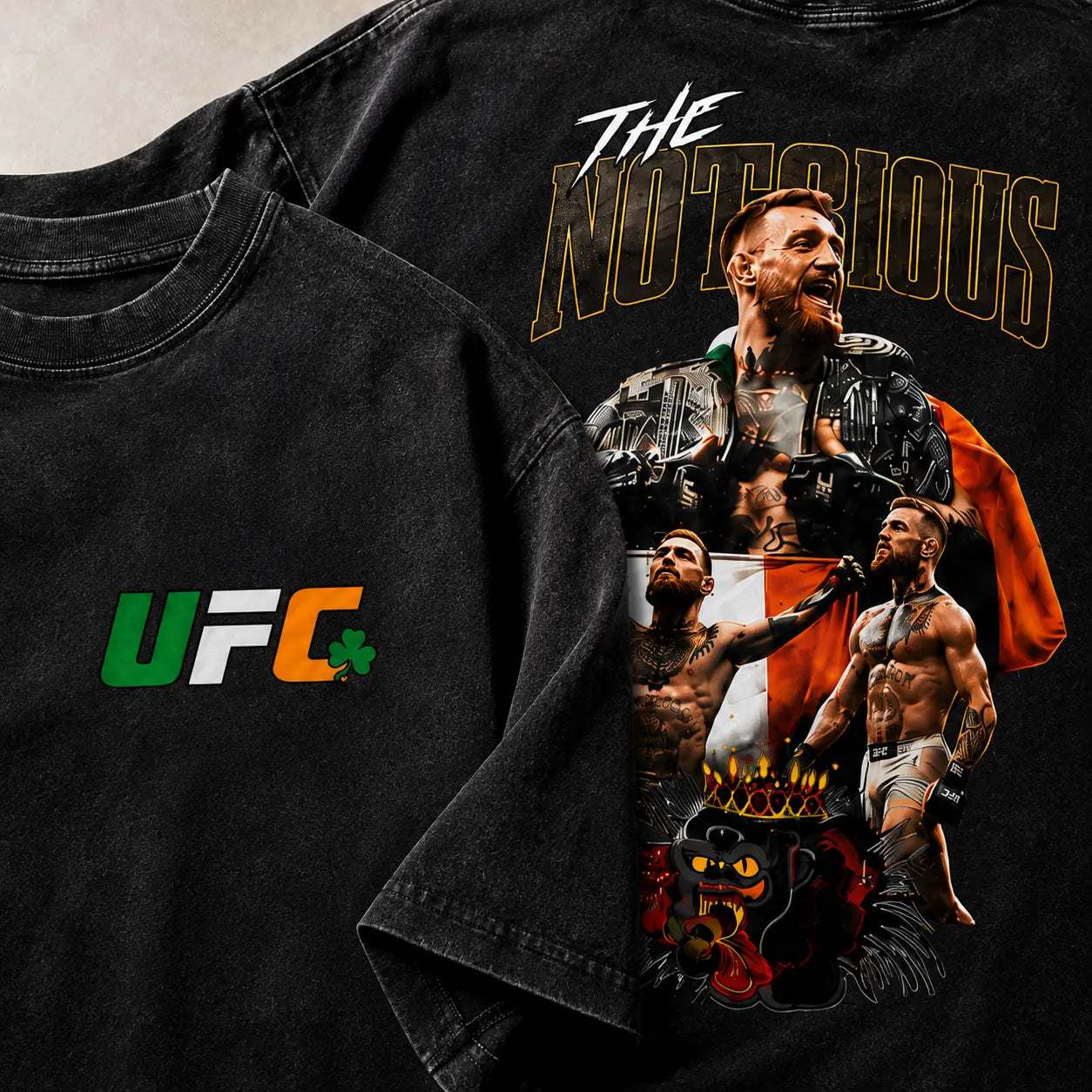 Men's UFC 329 Conor McGregor T-Shirt – "The Notorious" MMA Graphic Tee