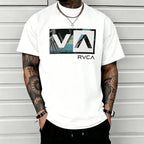 Men's 100% Cotton Premium Palm Tree Tee – Retro California Surf Graphic Shirt