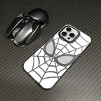 Classic Cool Grid Pattern IMD Laser Phone Case - Military Grade Anti-Drop Shell for iPhone