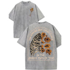 "Find Someone Who Grows Flowers" 230g Heavyweight Ribbed Streetwear Tee