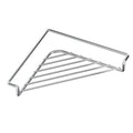Stainless Steel Triangular Corner Sink Organizer – Open Wire Drainage Rack with Raised Edges