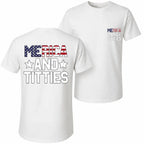 Men's "Merica And Titties" Sleeveless Tank Top – Punk Printed Crew Neck Vest