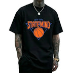 New York State of Mind Basketball Graphic T-Shirt – Unisex Cotton Crewneck Streetwear Tee