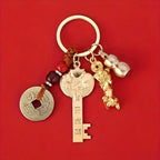 Feng Shui Five Blessings Good Luck Amulet Set – Wealth & Health Charm Gift Bag