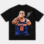 Jalen Brunson "Brunson Burner" Graphic T-Shirt – Vintage Streetwear Basketball Fan Apparel