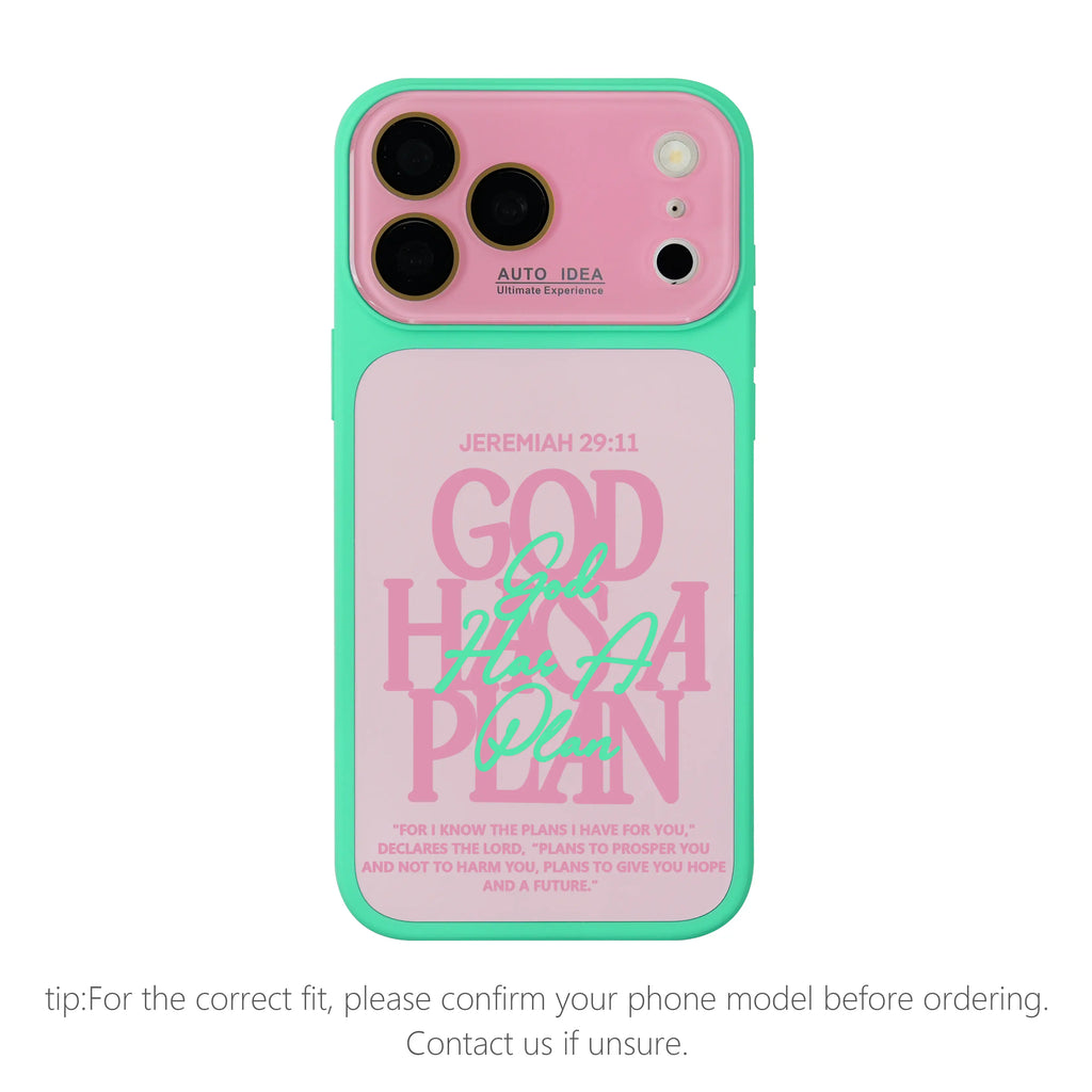 Jeremiah 29:11 Christian Bible Verse Color Block Phone Case for iPhone 17 Pro Max – Dual-Layer TPU-PC Protective Shell with Raised Camera Guard