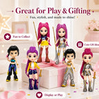 6pc K-Pop Idol Figurine Set | Mini Anime Style Model Toys for Collection