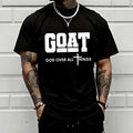 GOAT "God Over All" Men's Loose Streetwear Tee – Trendy Christian Urban Style