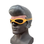 Retro Rockstar Pompadour Mask with Goggles for Halloween and Cosplay