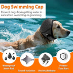 Dog Calming Hoodie & Waterproof Ear Wraps – Anxiety Relief Noise Cancelling Muffs for Bathing & Fireworks