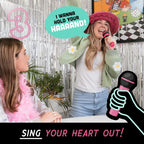 Grab The Mic Karaoke Party Game – Foam Microphone & 125 Cards Board Set