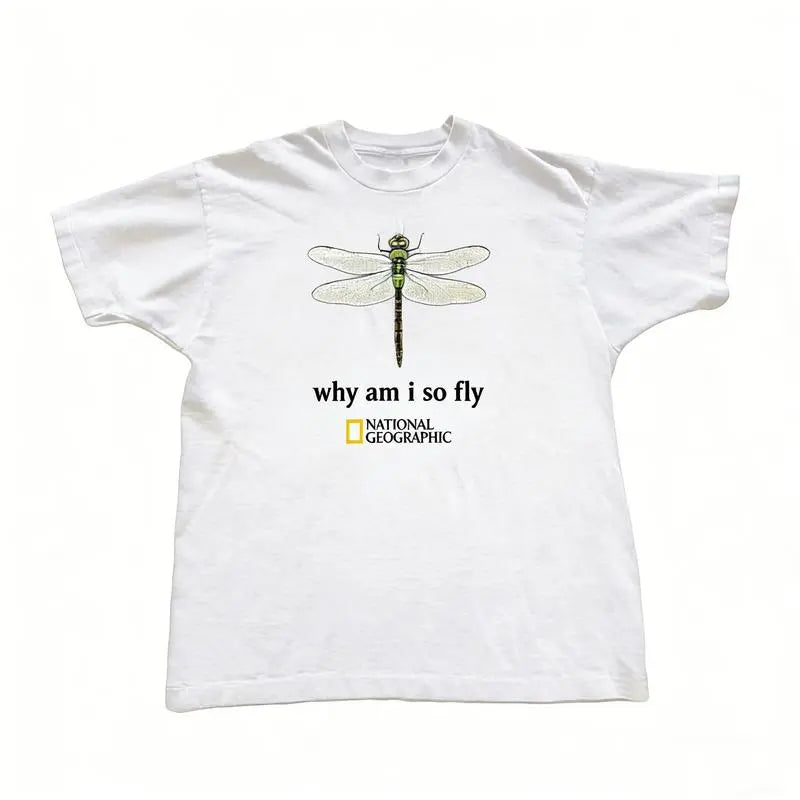 National Geographic  with dragonfly graphic tee