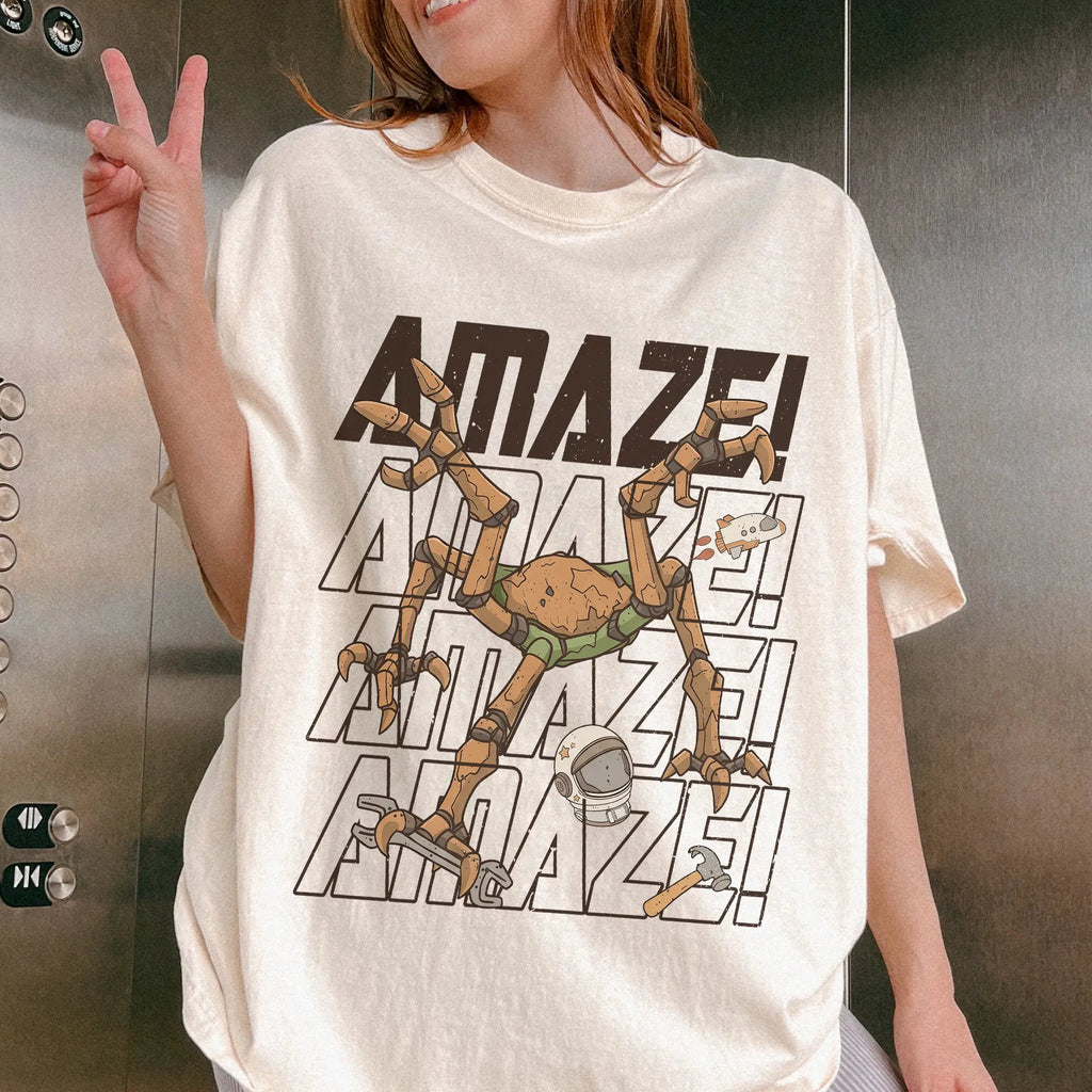 Project Hail Mary Amaze Amaze Amaze Shirt Rocky Sci-Fi Graphic Tee Book Lover Unisex T-Shirt