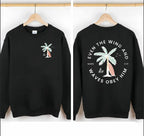 "Beachy Christian" Backprint T-Shirt | Trendy Coconut Tree Bible Verse Tee