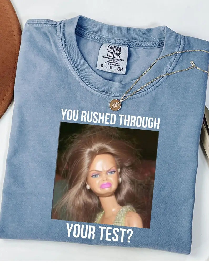 Funny State Testing Teacher Team Shirt - Retro Doll Meme Comfort Colors Tee