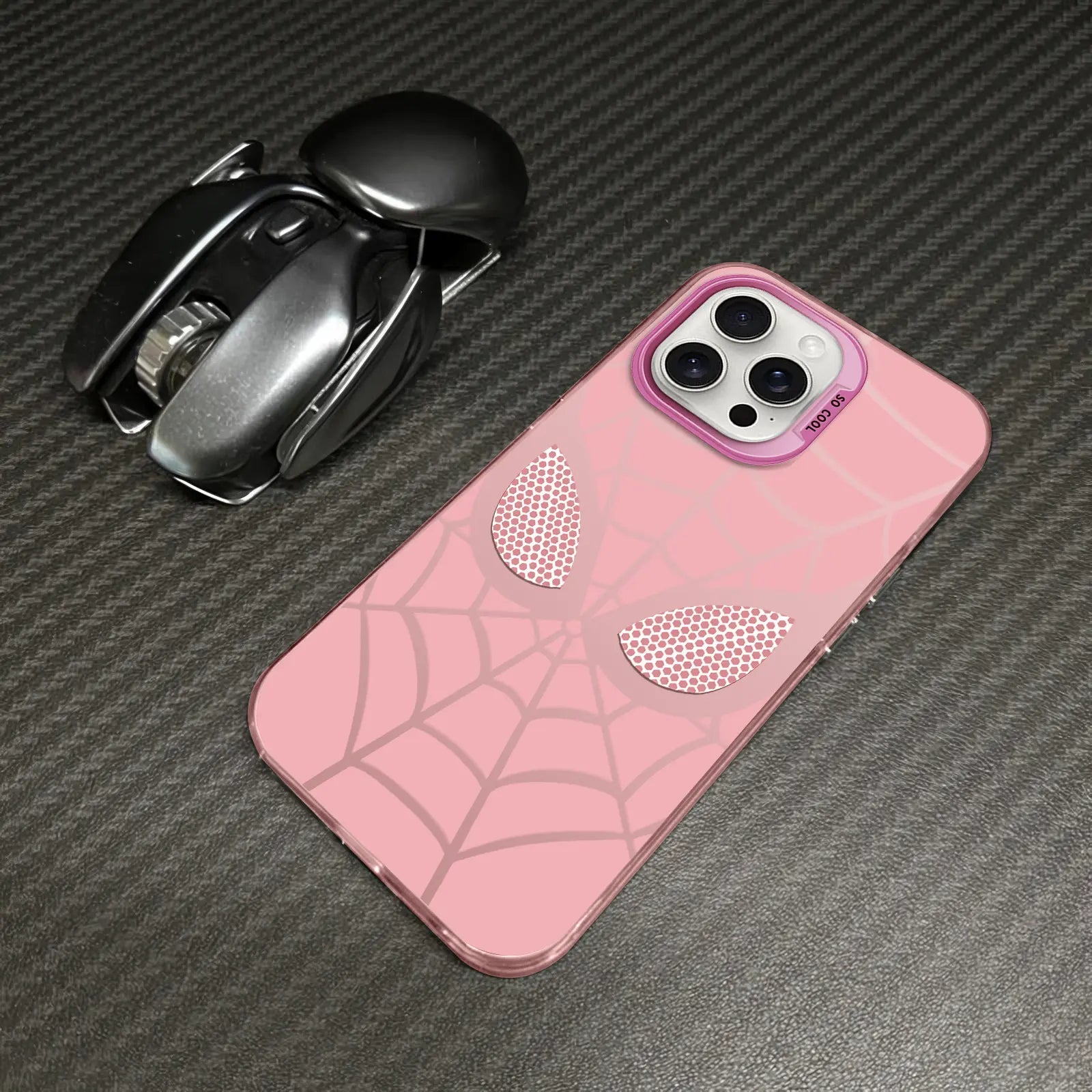Classic Cool Grid Pattern IMD Laser Phone Case - Military Grade Anti-Drop Shell for iPhone