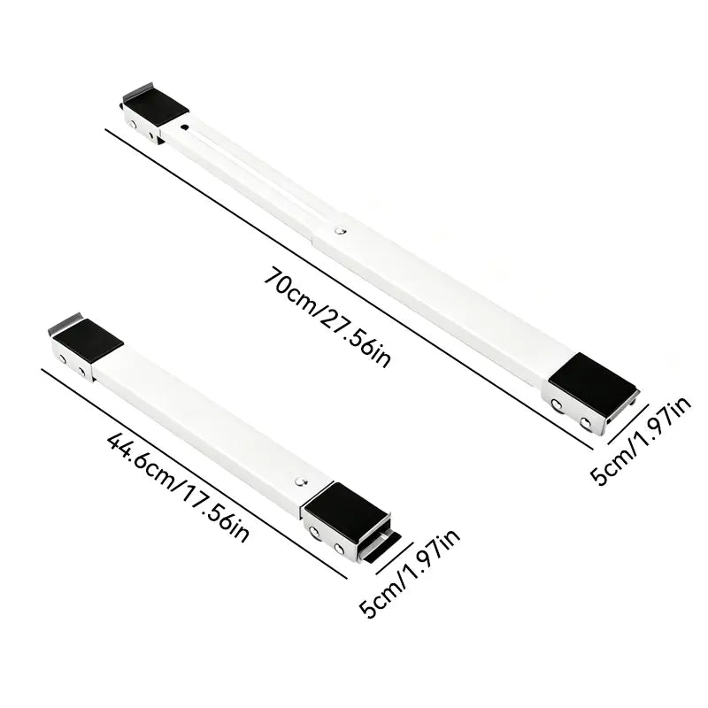 2-Pack Adjustable Heavy-Duty Appliance Moving Dollies – Lockable Roller Stands for Washer & Dryer