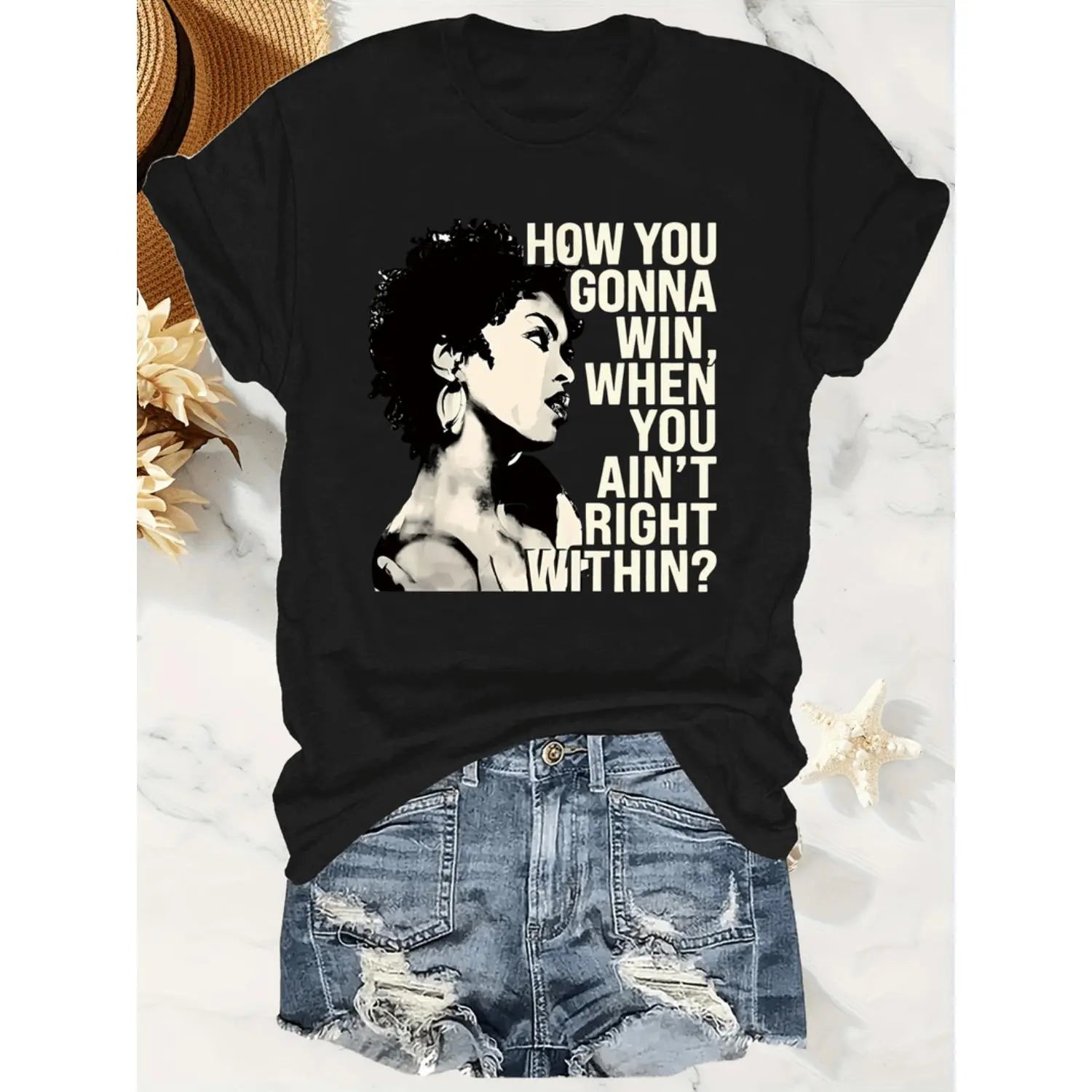 "How You Gonna Win" Graphic Tee | Lauryn Hill Inspired 90s Hip Hop Shirt