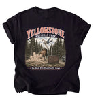 Do Not Pet The Fluffy Cows Tee – Yellowstone National Park Camp Family Vacation Shirt