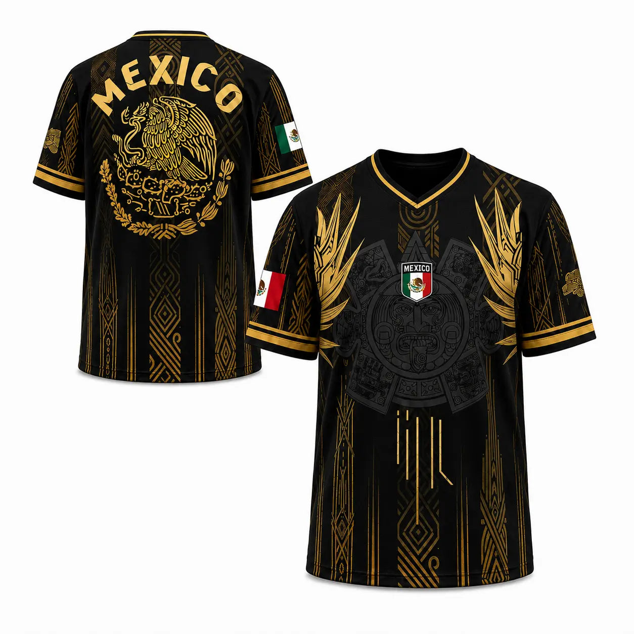 2026 Mexico Aztec Warrior Graphic Soccer Jersey