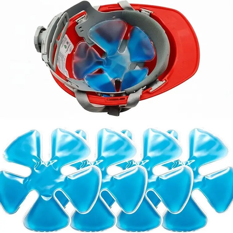 Reusable Cooling Gel Ice Packs – Cold Therapy Inserts for Hard Hats & Sun Hats