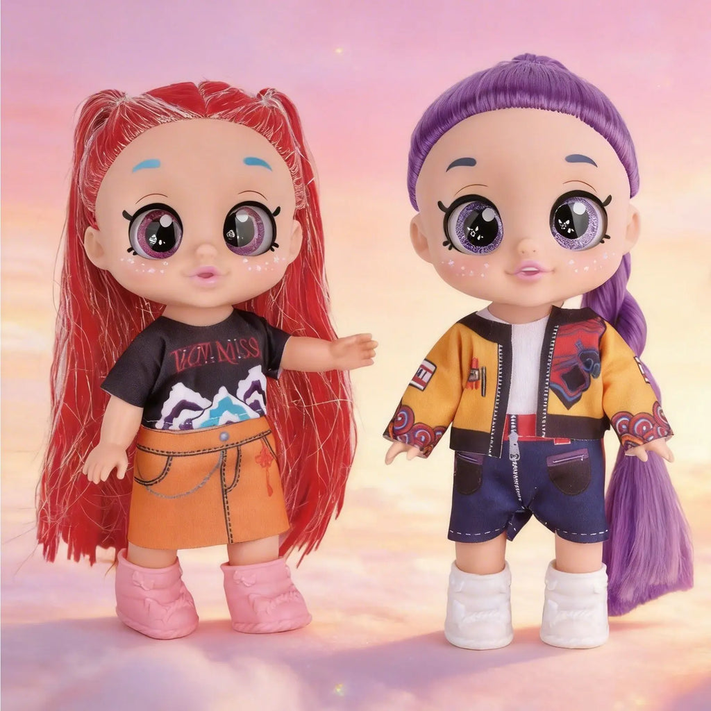 Kpop Anime Idol Action Figures - 5D Shiny Eyes Musical Jointed Doll Gift