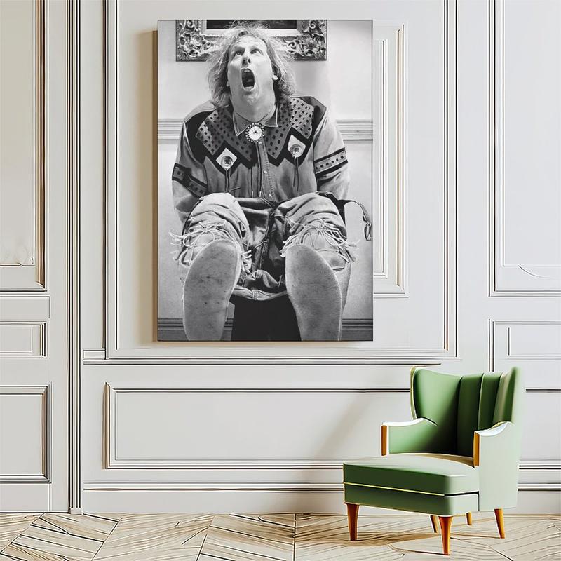 Funny Bathroom Decor, Bathroom Art Movie Poster Print, Dumb Movie Wall Art, Funny Wall Decor, Vintage Black & White Poster, Gift for Him