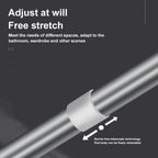 Punch-Free Adjustable Telescopic Tension Rod for Closet & Laundry Organization