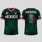 2026 Mexico Chichén Itzá Pyramid All-Over Print Retro Soccer Jersey
