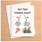 Funny Mother's Day Card | Sarcastic Gag Gift for Mom (Blank Inside)