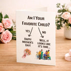 Funny Mother's Day Card | Sarcastic Gag Gift for Mom (Blank Inside)