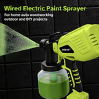 1200ml High-Capacity Paint Sprayer - Adjustable Flow, 4 Nozzles & 3 Spray Modes