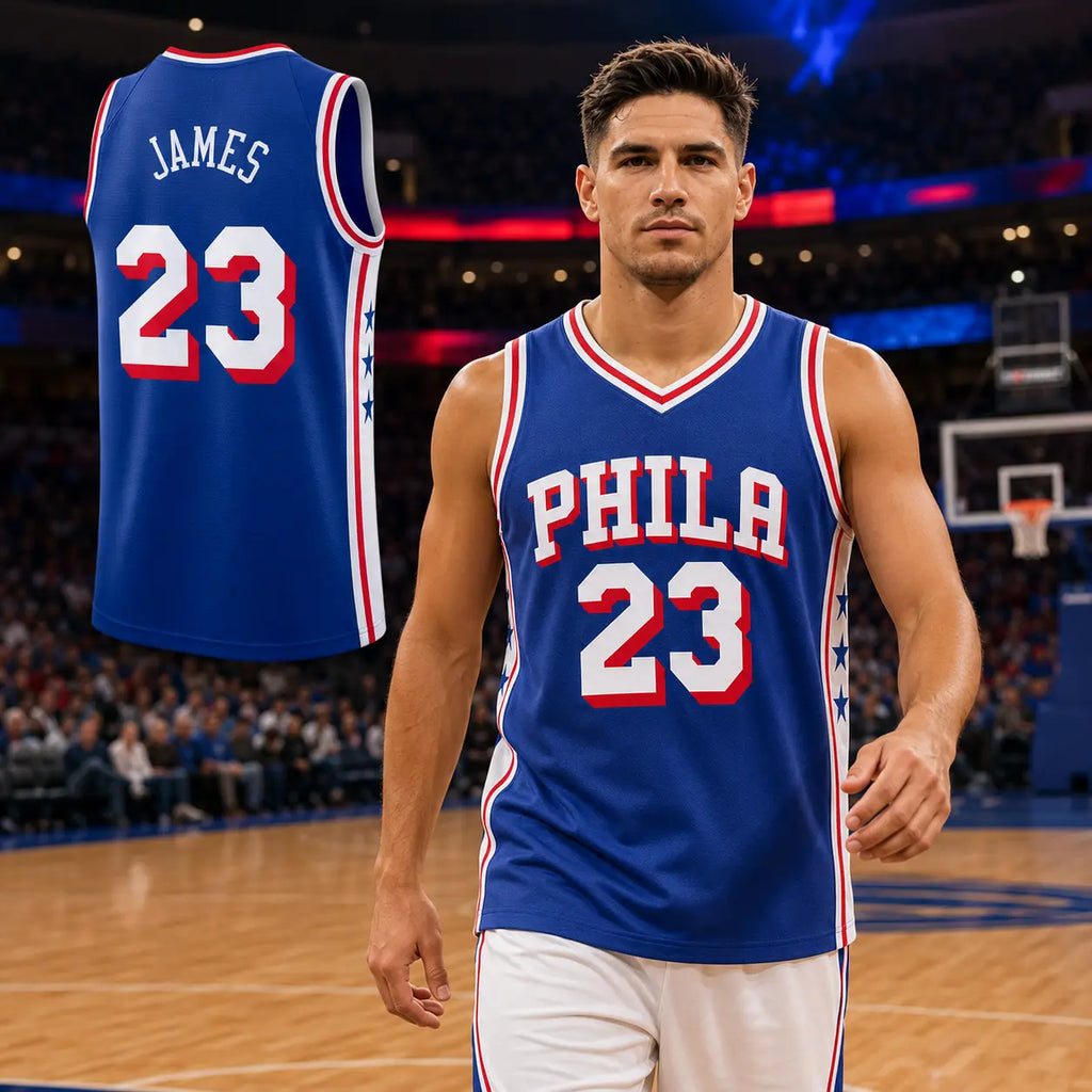 Unisex Basketball #23 James Swingman Jersey – Icon Edition Royal Team Apparel