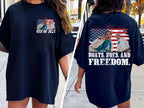 Comfort Colors "Boats Hoes & Freedom" Parody Shirt – Funny 4th of July Step Brothers Tee