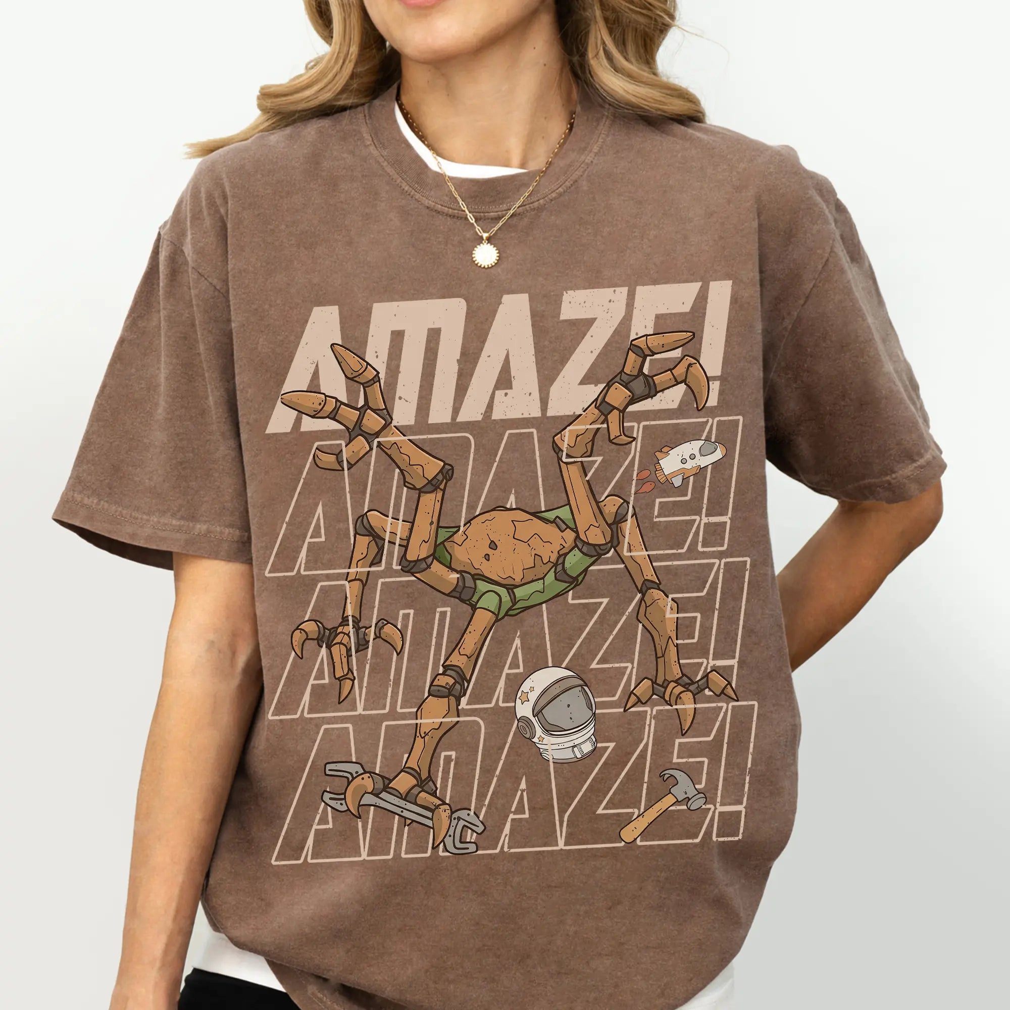 Project Hail Mary Amaze Amaze Amaze Shirt Rocky Sci-Fi Graphic Tee Book Lover Unisex T-Shirt