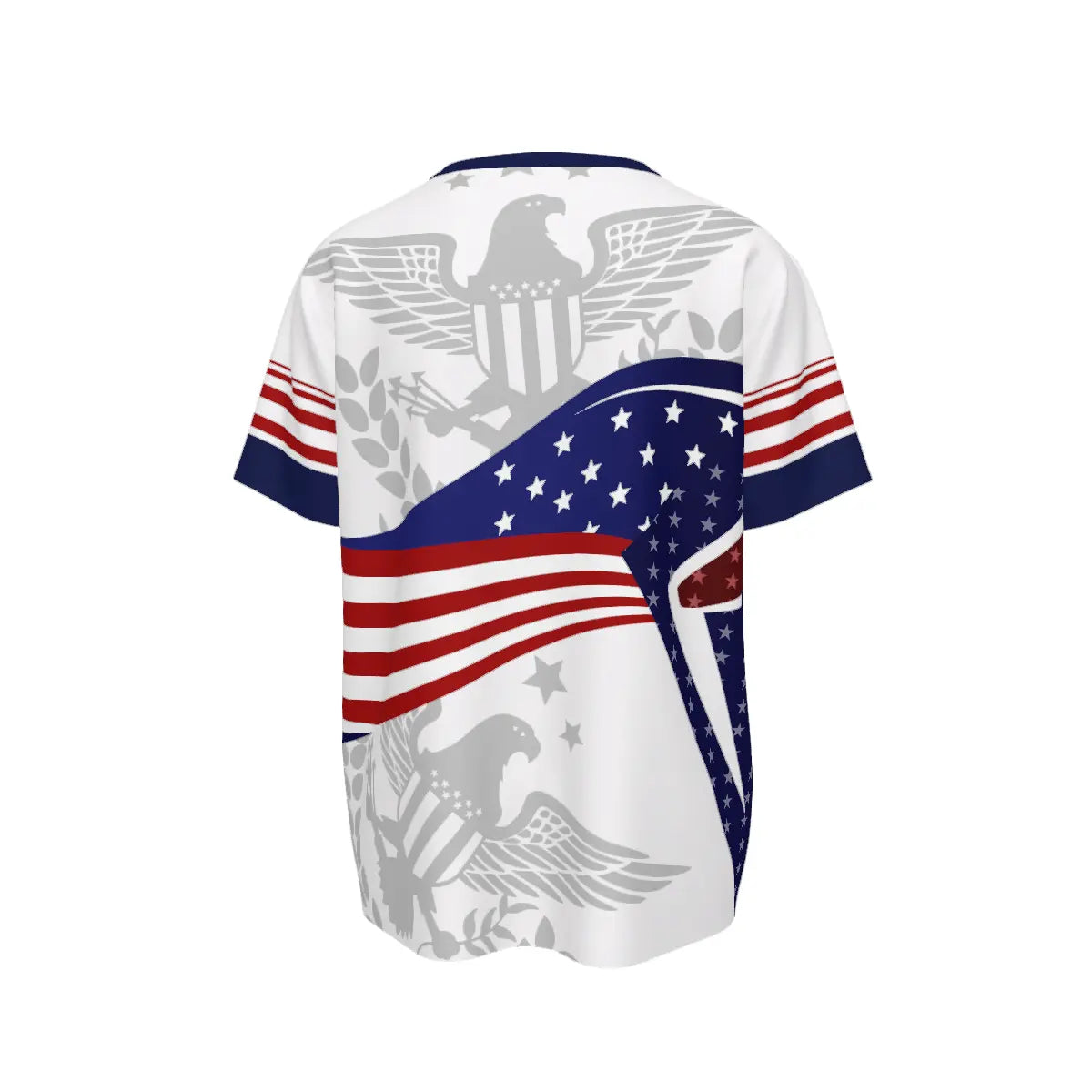 2026 USA Bald Eagle Graphic V-Neck Soccer Jersey – Patriotic Sports Fan Shirt